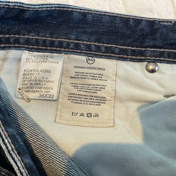 AG Adriano Goldschmied Jeans Men's The Graduate Tailored Leg Medium Wash 36 X 32 - Picture 5 of 6